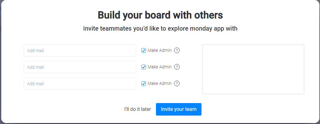 邀请团队成员使用Monday.com
